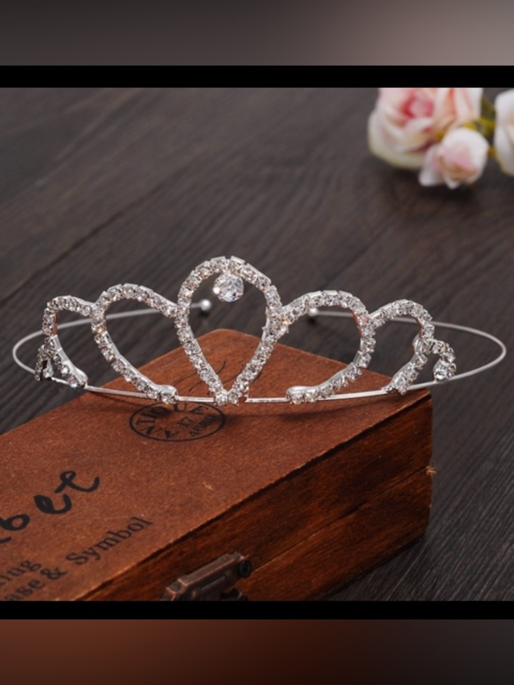 Silver Plated Alloy Crystal Tiara Headband - Children/Woman Accessories